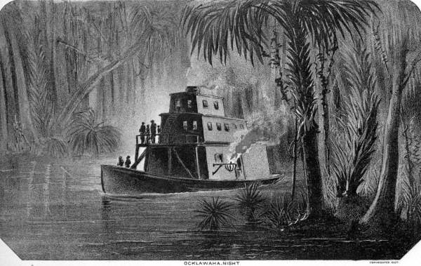 Unidentified steamboat on the Oklawaha River