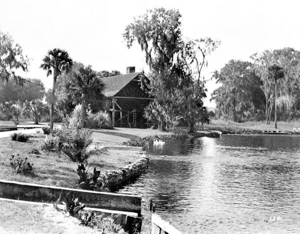 View of the water-wheel at De Leon Springs
