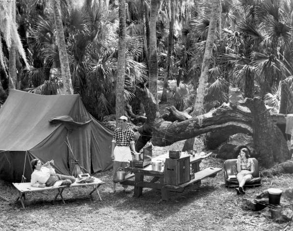 People camping
