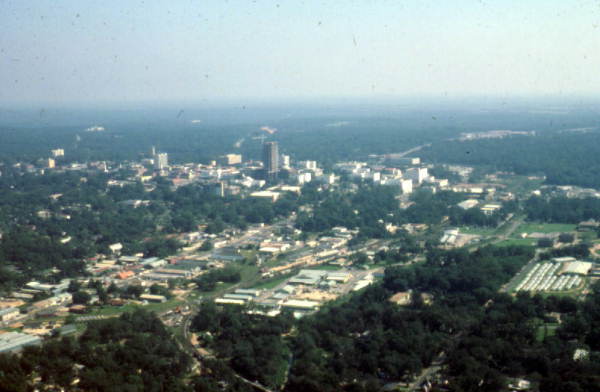 Aerial view of Tallahassee.