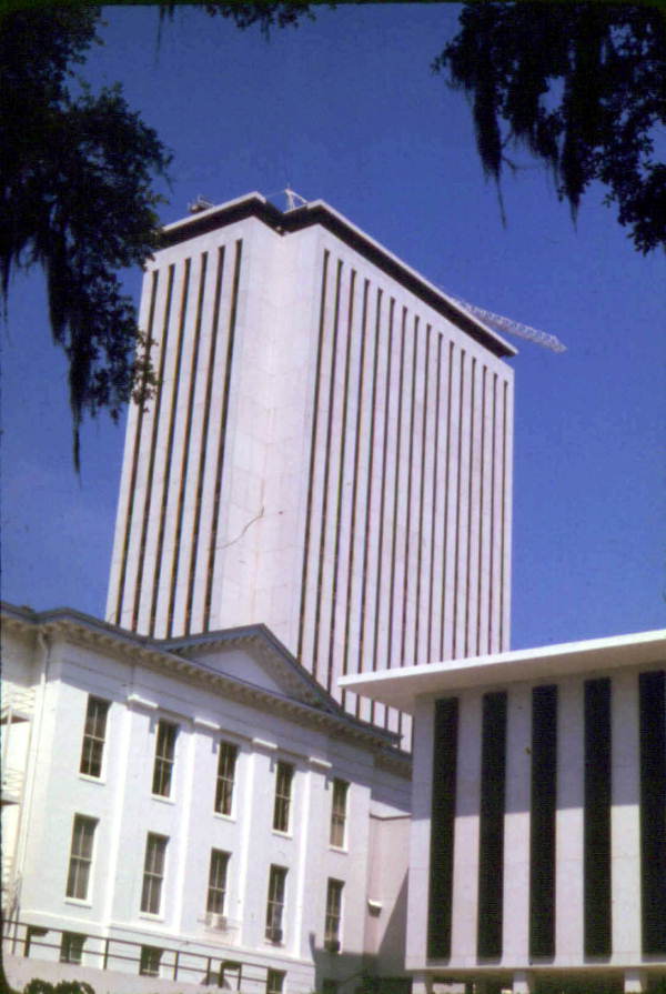 Construction nearing completion on Florida's new capitol building.
