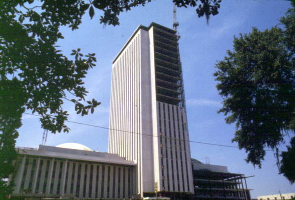 Construction nearing completion on Florida's new capitol building.
