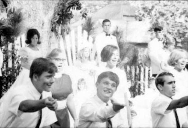 May queen being entertained by singers - Tallahassee, Florida