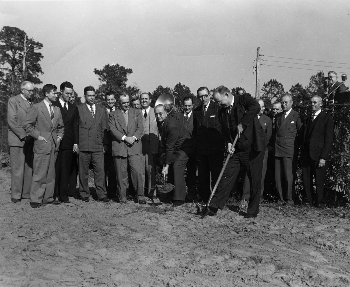 Groundbreaking for the Tallahassee Memorial hospital.