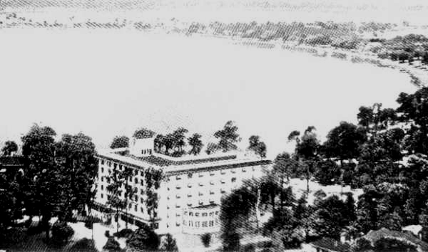 Aerial view of the Haven Hotel - Winter Haven, Florida