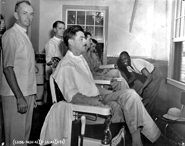Post exchange barber shop at Dale Mabry Field - Tallahassee, Florida.