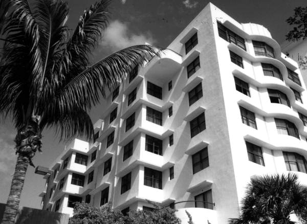 View of the Traymore hotel - Miami Beach, Florida