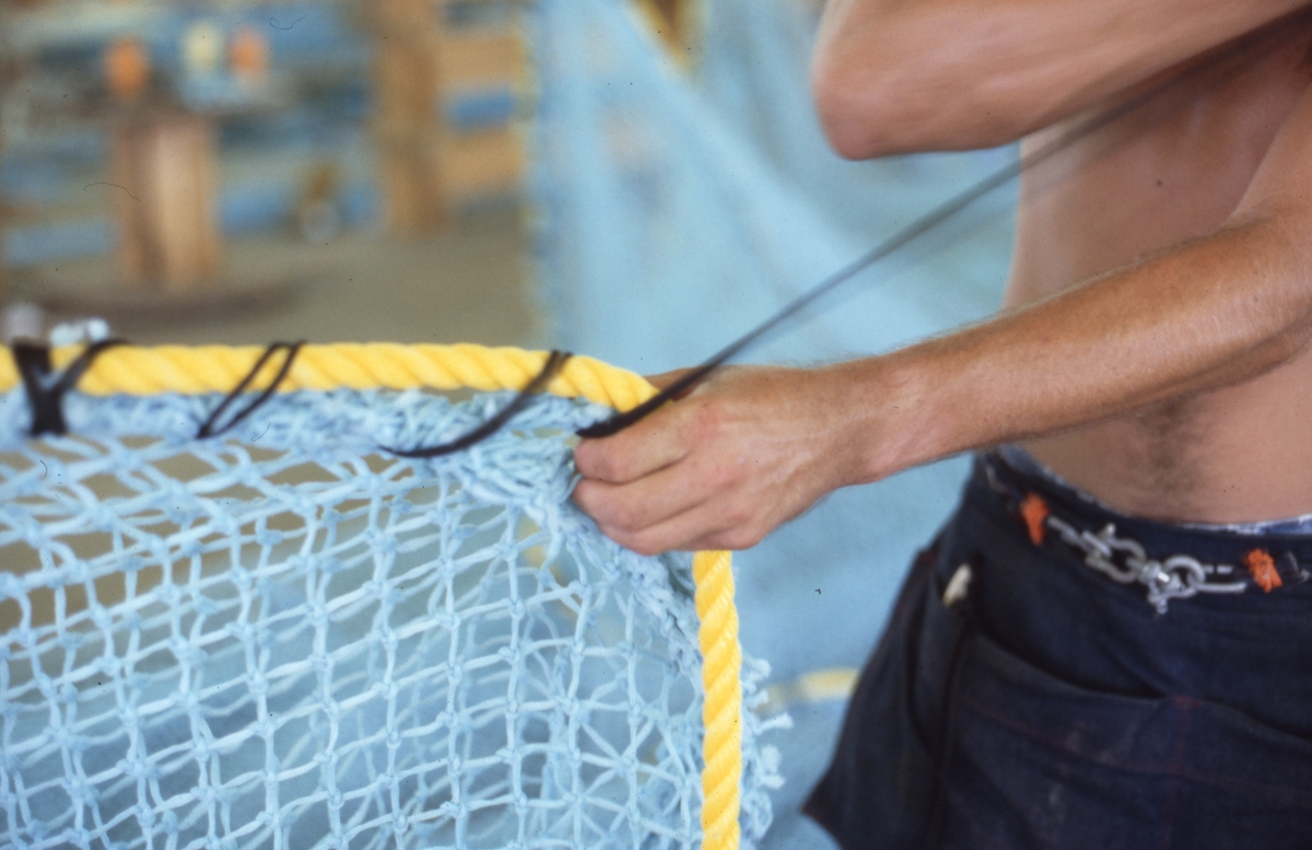 Trawl being made at Burbank Trawl Makers - Fernandina Beach, Florida