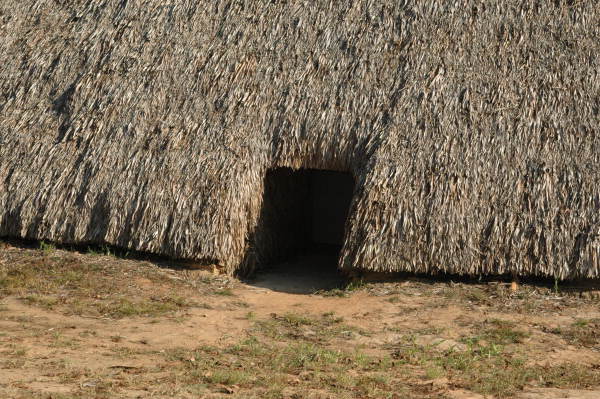 Entrance to council house at the San Luis Mission - Tallahassee, Florida.
