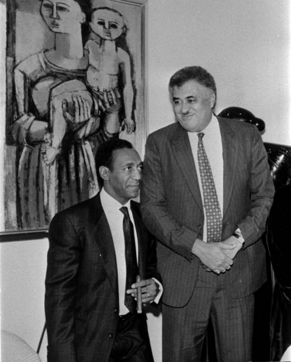 FAMU President Humphries stands with Bill Cosby - New York, New York