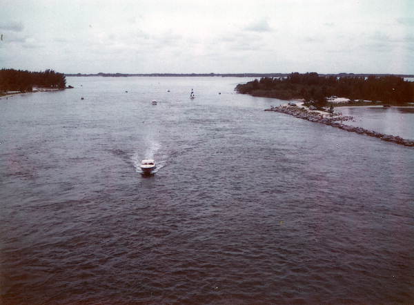 Boat at Sebastian Inlet - Indian River County, Florida.