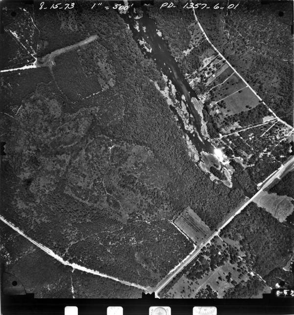 Aerial view of the Wekiva River.