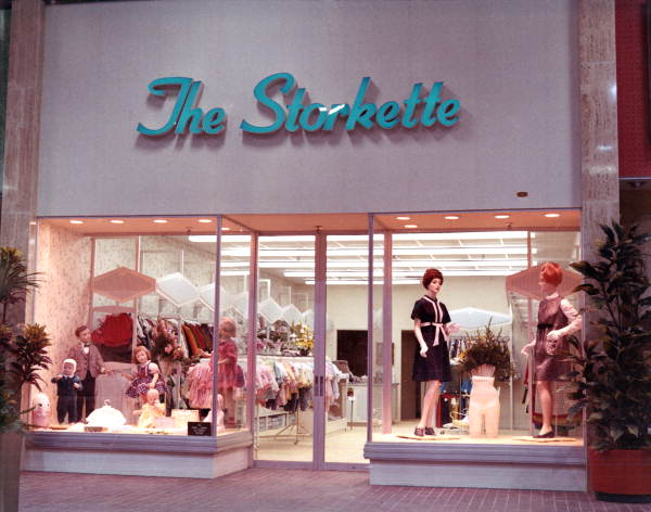 Storefront of The Storkette at the Northwood Mall on opening day - Tallahassee, Florida.