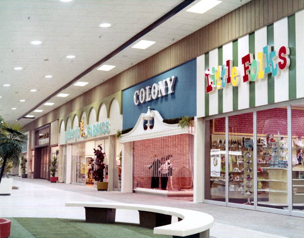 Interior view in the Northwood Mall on opening day - Tallahassee, Florida.