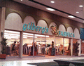 Storefront of Gilberg's Fabrics in the Northwood Mall on opening day - Tallahassee, Florida.