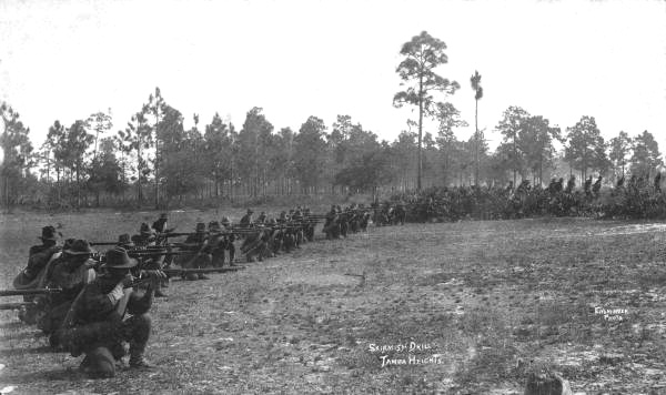 Skirmish drill, Tampa Heights..