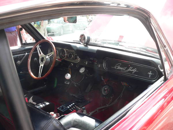 Interior of 1966 Shelby GT350 race car, owned by Tom Greene.