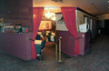 Interior view showing the main dining room in the Silver Slipper restaurant - Tallahassee, Florida.