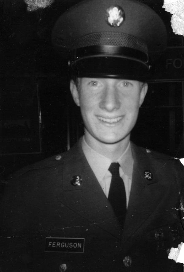Portrait of U.S. Army soldier Kerry Ferguson during the Vietnamese Conflict.