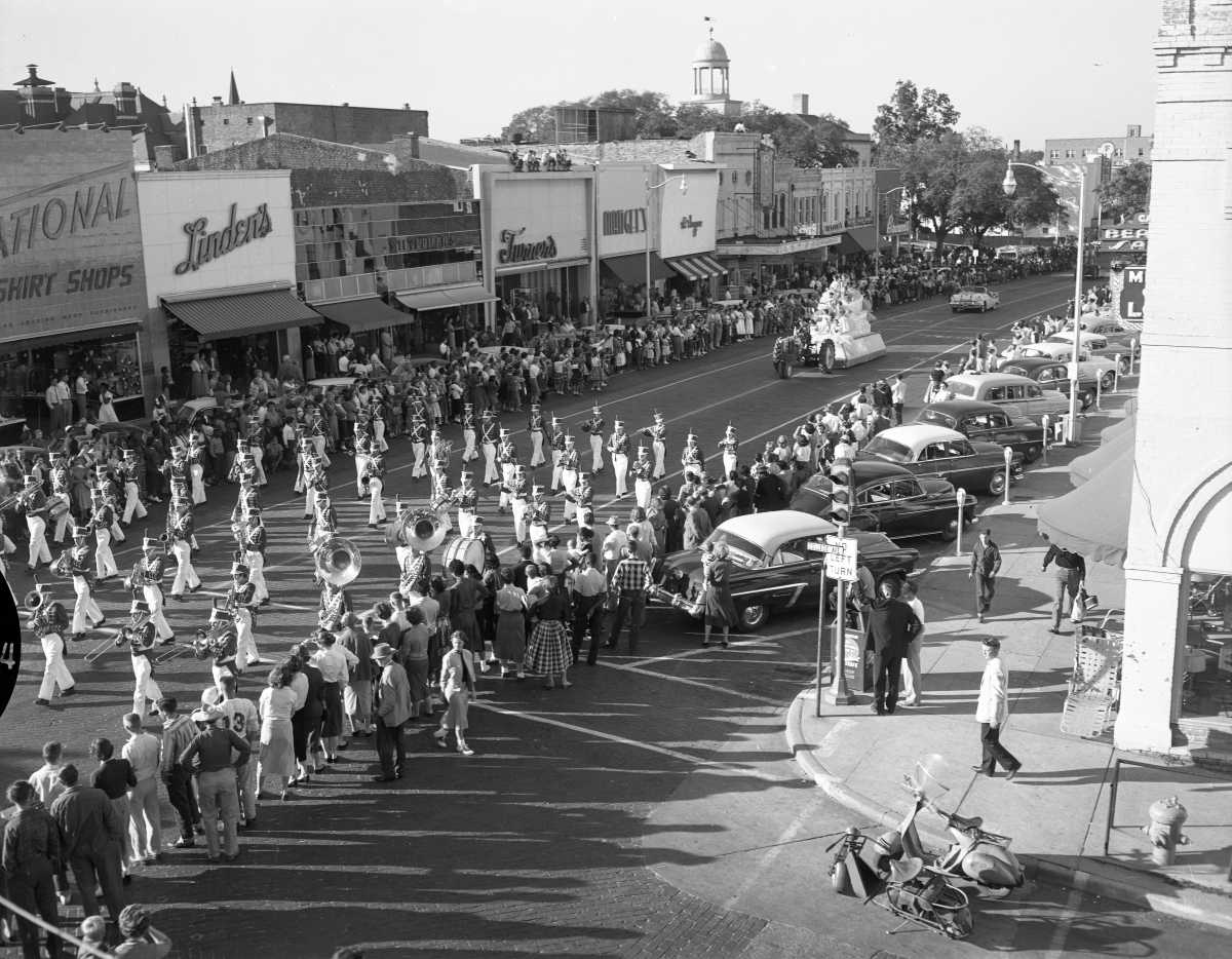 North Florida Fair parade proceeding south on Monroe Street.