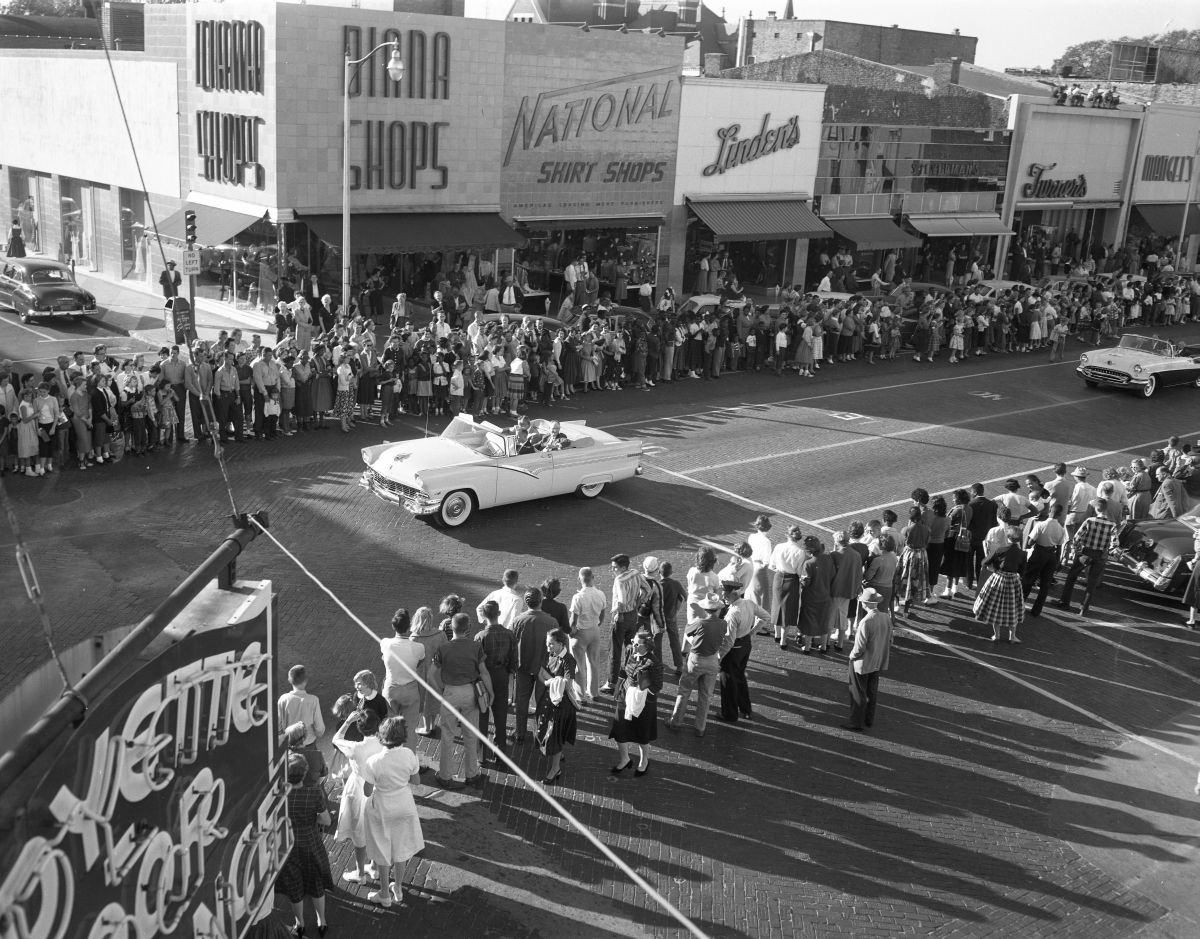 North Florida Fair parade proceeding south on Monroe Street.