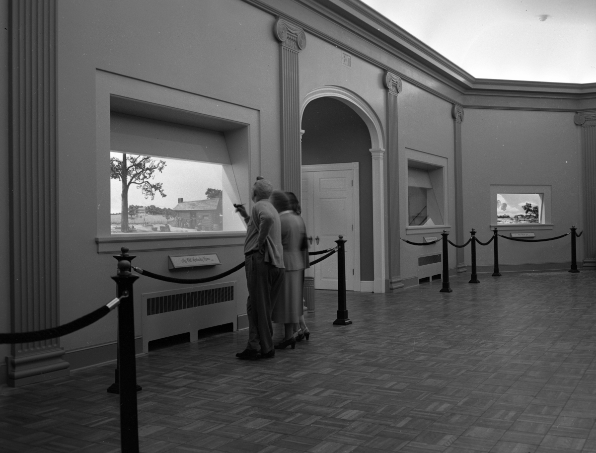 Dioramas inside the main building of the Stephen Foster Memorial Park