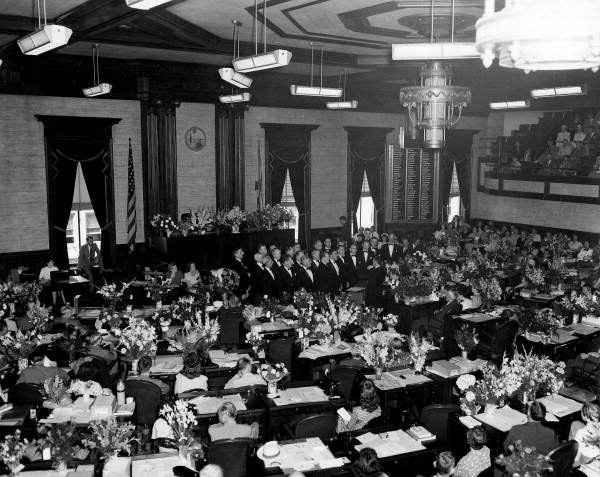 Jacksonville male chorus singing for the opening of the Florida Legislature - Tallahassee, Florida.