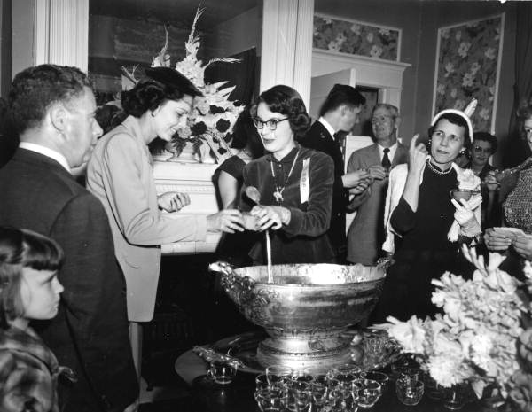 Governor LeRoy Collins inaugural reception at the Mansion - Tallahassee, Florida.