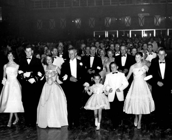 Governor Collins with his family at the inaugural ball - Tallahassee, Florida.