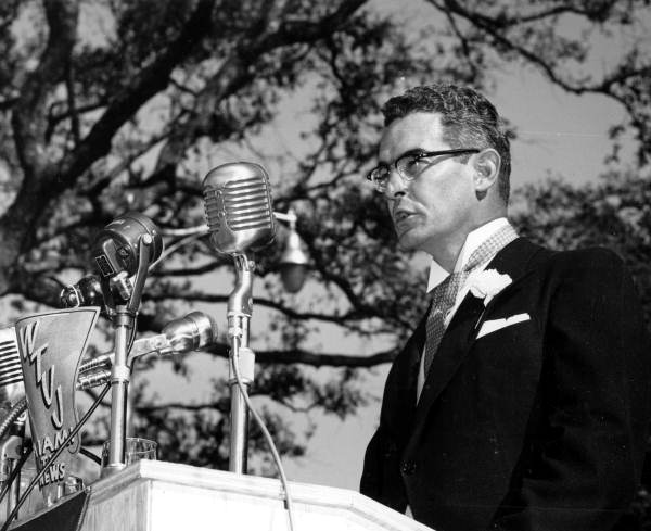 Florida's 31st Governor Dan McCarty delivers inaugural address - Tallahassee, Florida.