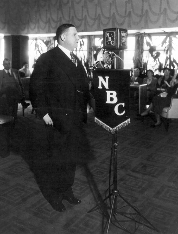 Governor David Sholtz speaking at the Century of Progress exposition - Chicago, Illinois