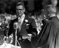 Governor-elect Dan McCarty being sworn in by Chief Justice H.L. Sebring - Tallahassee, Florida.