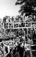 View of motion picture crews at Governor Dan McCarty's inauguration - Tallahassee, Florida