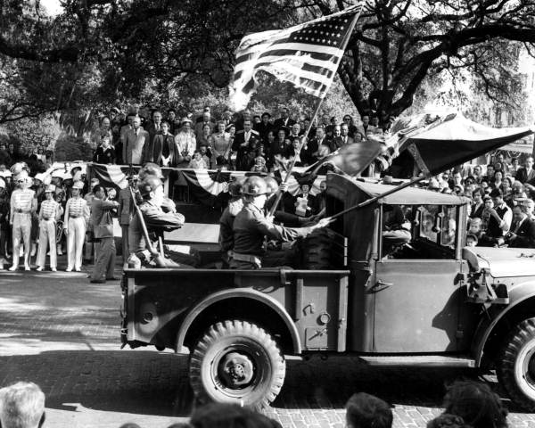 Governor Dan McCarty's inaugural parade - Tallahassee, Florida.
