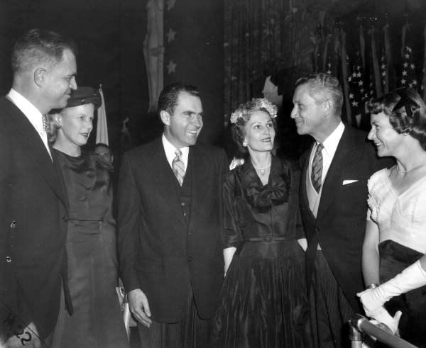Governor and Mrs. Collins with Vice President and Mrs. Nixon at the presidential inauguration - Washington, D.C.