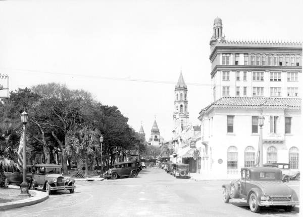Looking northwest on Cathedral street - Saint Augustine, Florida