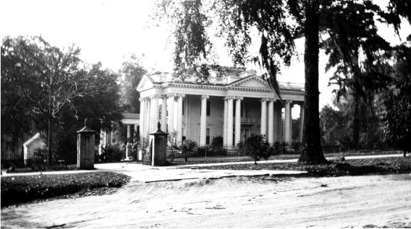 Exterior view of the old Governor's Mansion - Tallahassee, Florida.
