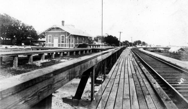 Railroad depot at Mayport.