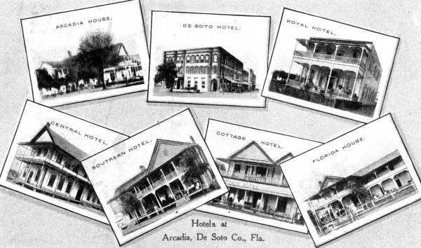 Montage of hotels - Arcadia, Florida