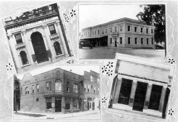 4 bank buildings in Florida's capital city - Tallahassee, Florida.