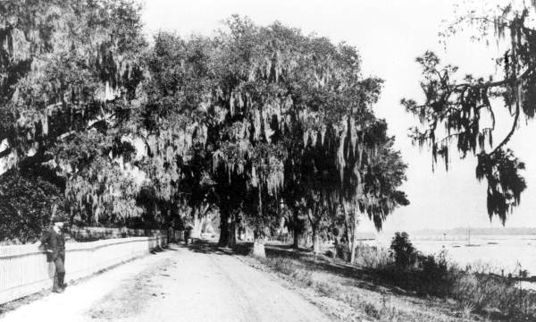 Looking down River street - Palatka, Florida