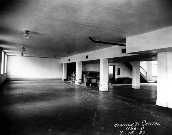 Interior of North wing addition to Old Capitol.