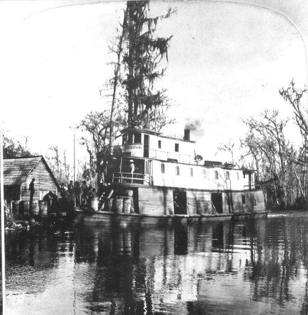 Steamboat "Alligator" docked on the Oklawaha River - Putnam County, Florida