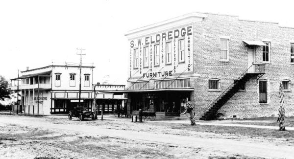 View of S.W. Eldredge general store on Fourth Street - Apopka, Florida.