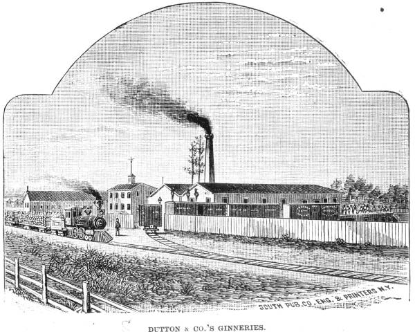 Etching of cotton gin - Gainesville, Florida
