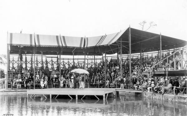William Jennings Bryan speaking at the Venetian Pool - Coral Gables, Florida