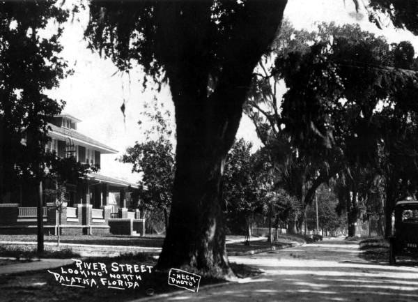 Looking north along River street - Palatka, Florida
