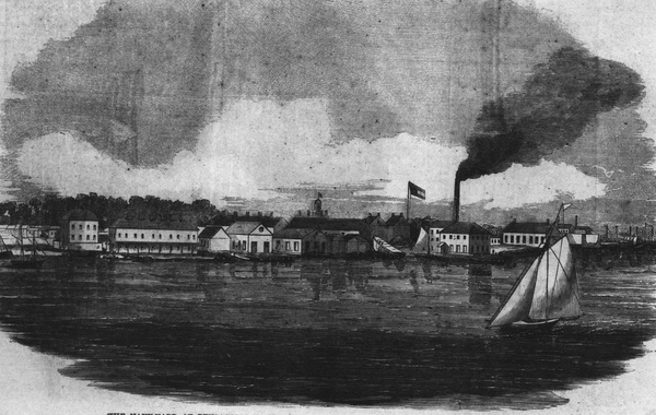 The Navy-yard at Pensacola as seen from Fort Pickens..