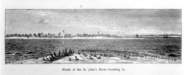 Illustration of the mouth of the Saint Johns River