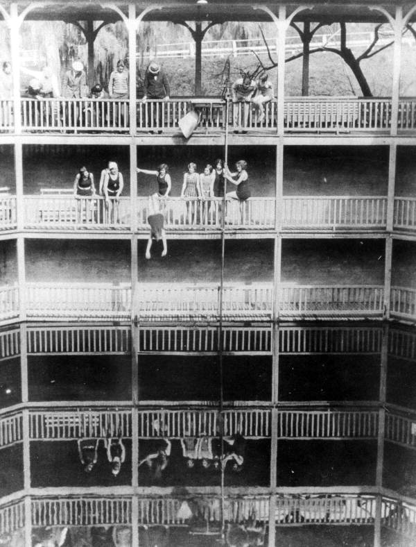 People at the old Spring House - White Springs, Florida